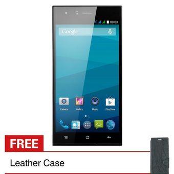 Treq S1 - QuadCore - 4GB - Hitam + Free Leathercase  