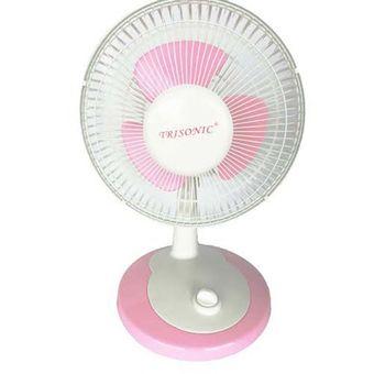 Trisonic Desk Fan 10inchi 108 - Putih-Pink  