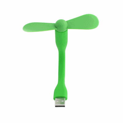 USB Fashion Cable Hijau Kipas Mini Portable [USB Mini Fan]