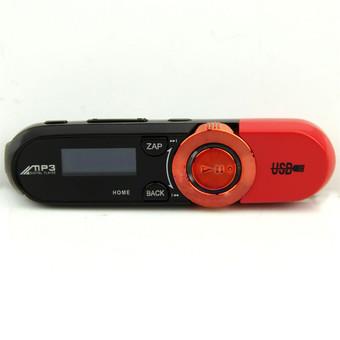 USB LCD Screen MP3 Music Player t Support FM Radio 8GB Flash TF/SD card Slot (Red)  