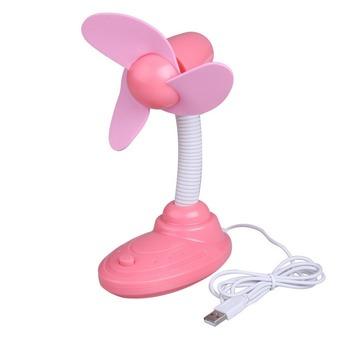 USB Mini Desk Cooling Fan Pink (Intl)  