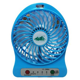 USB Mini Fan / Kipas Angin Rechargeable F-188 - Strong Wind  
