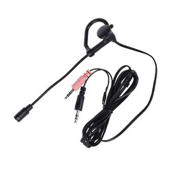 Unilateral Headphones with Microphone (Black) (Intl)  