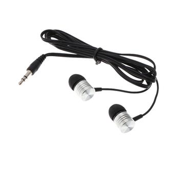 Universal 3.5mm Audio Jack Plug Earbud Basic Wired Headset In-Ear Bass Earphone Headphone (Black) (Intl)  