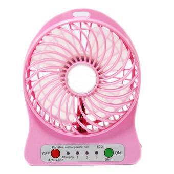 Universal Battery Cell Cooling Fan 18650 Battery - Merah Muda  
