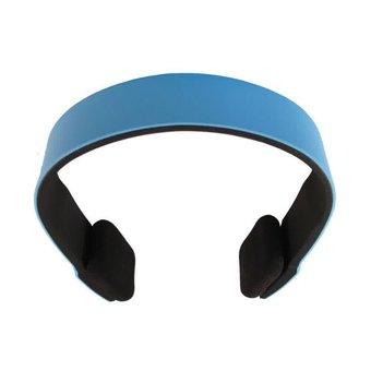 Universal Bluetooth Stereo Headset Two Channel MP3 Music Headphone - BTH-401 - Biru  