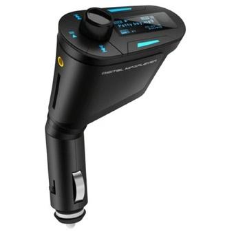 Universal Car Kit MP3 Player FM Transmitter Modulator - USB and SD Card Slot - Hitam  
