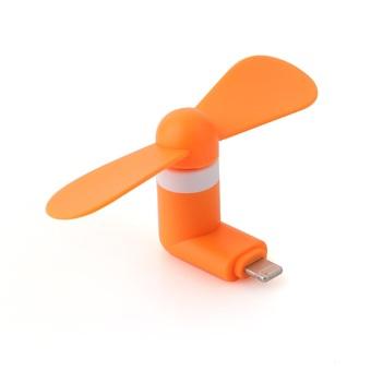Universal Lightning Port 8 Pin Mini Portable USB Fan for iPhone 5/6 - Orange  