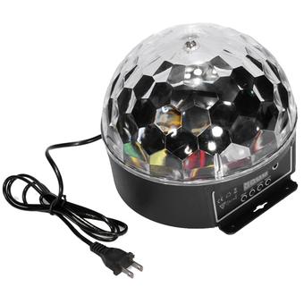 Universal MP3 Player Crystal Magic Ball Sound Activated LED Disco Lamp - Multi-Color  