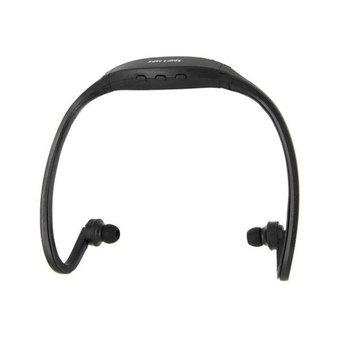 Universal Sports MP3 Player Headset with FM and Card Slot - Hitam  