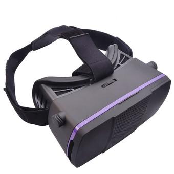 Universal Virtual Reality 3D Video Glasses with Bluetooth Control for 4~7" Smartphone (Black/Purple)  