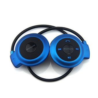 Universal Wireless Stereo Bluetooth Sport Headset with Microphone - Mini503 - Biru  