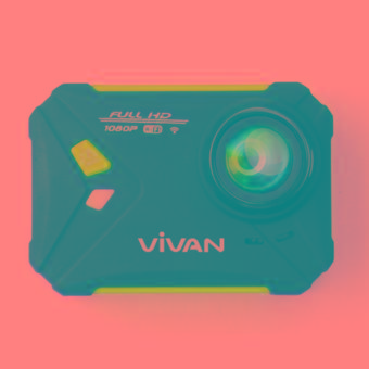 VIvan Action Cam V-pro1 1080p WIFI Hitam Biru  