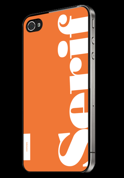 Verre PH4 Oh! Typo Series AC 004 Orange Skin Protector for iPhone 4