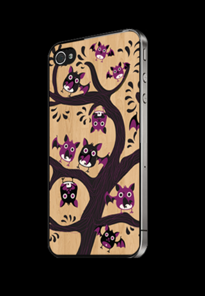 Verre PH4 Treetop Series AA 002 Brown Skin Protector for iPhone 4
