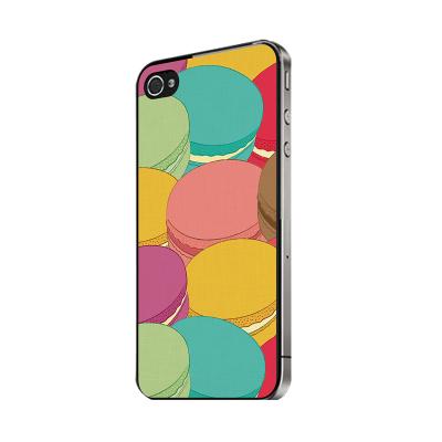 Verre Skin PH4 Eat Cake and Carry On Series AD 005 Multicolor Skin Protector for iPhone 4