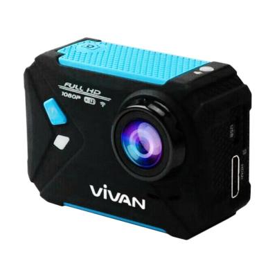Vivan V-Pro1 Screen 1080P 170 Angle Waterproof Action Camera - Black Blue [1.5 Inch]