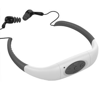 W001 Waterproof MP3 Player 8GB Water Resistant High Stereo MP3 Player (White) (Intl)  