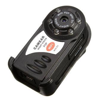 WIFI Wireless Mini DV Remote Night Vision Camcorder P2P Sport Security Camera TF (Black)(INTL)  