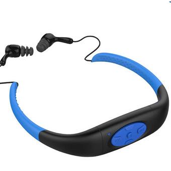 Waterproof MP3 Player 4GB Water Resistant High Stereo MP3 Player (Blue) (Intl)  