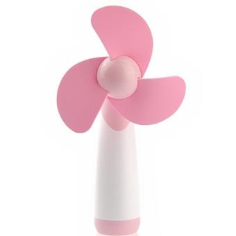 Welink Battery Powered Soft Foam Blades Mini Handheld Cooling Fan (Pink) (Intl)  