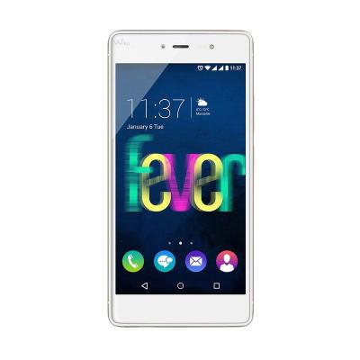 Wiko Fever White Gold Smartphone + Tongsis