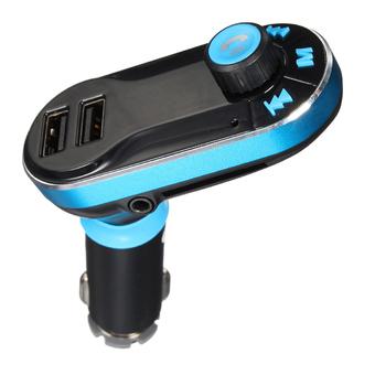 Wireless Bluetooth Dual USB Charger Car Kit MP3 Player FM Transmitter AUX 12-24V (Black) (Intl)  