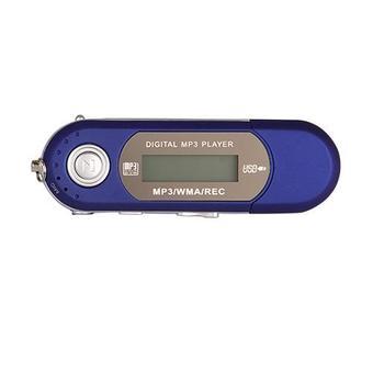WiseBuy Mini 4GB LCD Music MP3 Player FM Radio 4G USB Voice Recorder with Earphone Blue (Intl)  