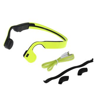 X1 Bone Conduction Wireless Bluetooth Stereo Headset Bluetooth 4.0 Waterproof Neck-strap Earphone Hands-free for iPhone6 6Plus Samsung Galaxy HTC Tablet PC Laptop (Green) (Intl)  