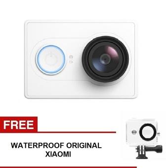 Xiaomi Yi Action Camera - 16 MP - Putih + Gratis Waterproof Original - Putih  