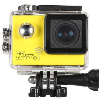 Y4K 24FPS 1080P 60FPS Full HD DV 16MP 2.0" Screen Wifi Waterproof 30M 170° Wide Angle Outdoor Action Sports Camera Camcorder Digital Cam Video Car (Yellow) (Intl)  