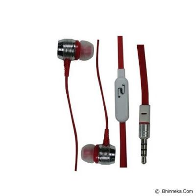 YARDEN Earphone Waves Sound Music and Call - Red