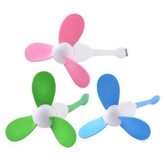 YGH-556 Fashionable & Portable Bamboo Dragonfly Mini USB Fan (White/Green) (Intl)  