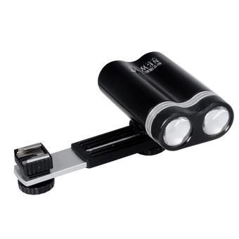 YI Digital Camera Video Camcorder HOT SHOE LED Light Lamp for DV Camcorder D-SLR Camera (Black)  