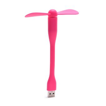 Yika Fashionable Portable Bamboo Dragonfly Mini USB Fan (Rose Red)  