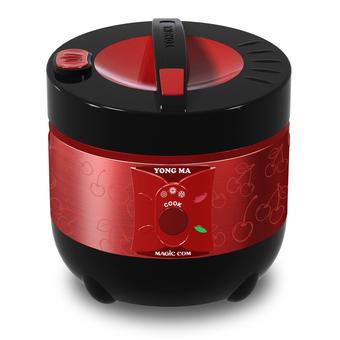 Yong Ma MC 1350B Magic Com - 1.3 Liter Merah-Hitam  