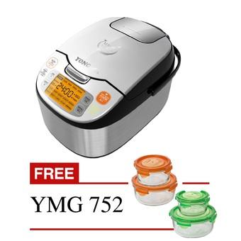 Yong Ma YMC 208 Magic Com Digital 2 Lt + Gratis Magic Glass Yong Ma YMG 752  