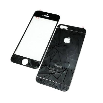 ZONA 3D Diamond Black Tempered Glass Screen Protector for iPhone 4