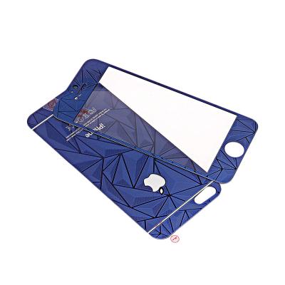ZONA 3D Diamond Blue Tempered Glass Screen Protector for iPhone 4
