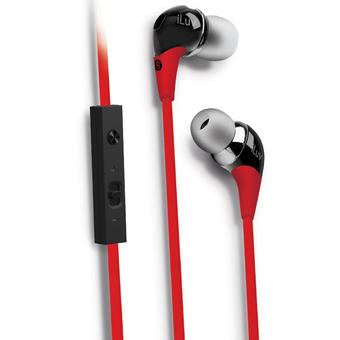 iLuv IEP516ED Stentor High Performance Earphone with Remote for Smartphone - Merah  