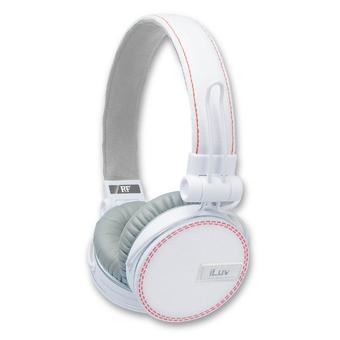 iLuv ReF IHP636 Rockefeller High Quality Deep Bass On-Ear Headphones - Putih  