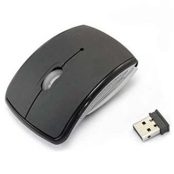 ilife newest cheaper Mini USB 2.4Ghz Snap-in Transceiver Optical Foldable Folding Arc Wireless Mouse for PC Laptop Computer Mice  