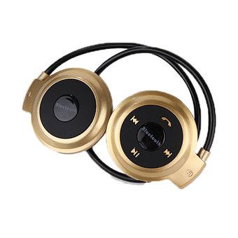 niceEshop Musical Game Wireless V2.1 Stereo Bluetooth Headphone Headset with TF Card FM Radio and MP3 Function,Gold  