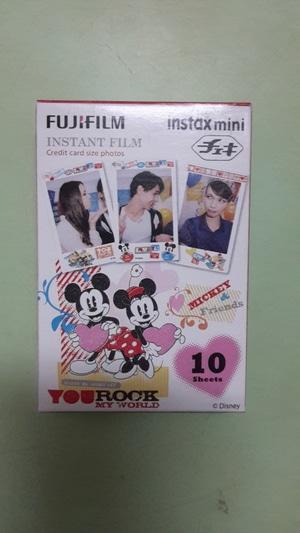 refill Instax Mini Fuji motif Mickey You Rock My World
