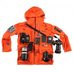 [Event Period] Bargain / nomajin / Photo Mate Photographer Jacket PM1102 (orange) / same day / fast shipping!