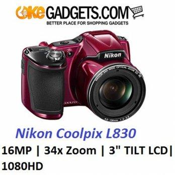 [NIKON]Coolpix L830 Long 34x Zoom|16MP|LCD Tilt 3inch|HD Video 1080p