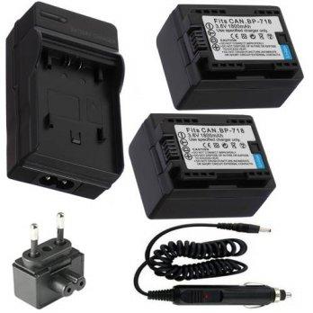 [globalbuy] 2 Battery Pack + Charger for Canon LEGRIA HF R36, R37, R38, R46, R48, R306, R4/783920