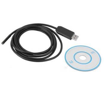 [globalbuy] 2M 7mm 6LED Waterproof USB Borescope IP67 Endoscope Photo Video Inspection Pip/2940658