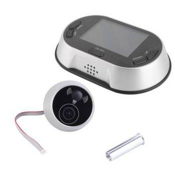 [globalbuy] 3.5 LCD Door Bell Eye Digital Video Recording Doorbell Viewer Lens AutoTake Ph/2700569
