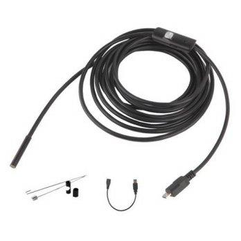 [globalbuy] 5M/7mm Focus Camera Lens USB Cable Waterproof 6 LED For Android Endoscope 1/9 /2941066